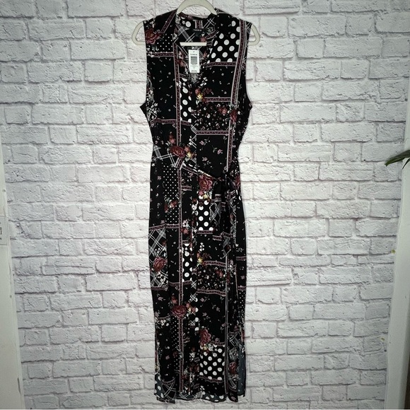 Torrid Patchwork Floral Challis Maxi Shirt Dress NWT - Picture 6 of 16